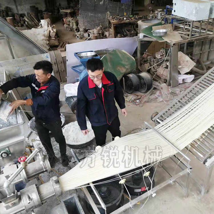 畢節客戶現場全自動米線機試機